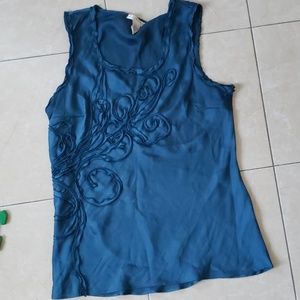 Kenar Tops - Kenar real blue tank dress top Kenar Tops - Kenar real blue tank dress top